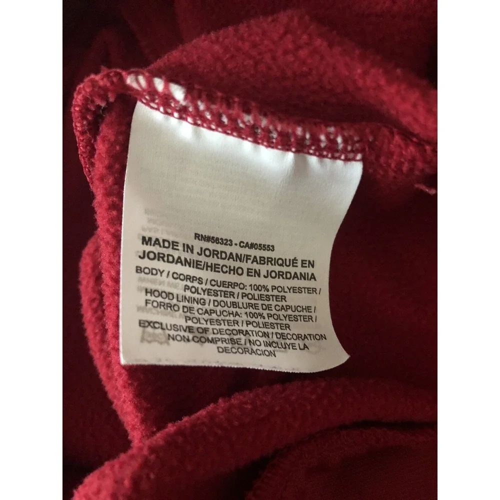 Nike Dry Fit Boys Sweatshirt‎ Hoodie Full Zip Size XL Red 